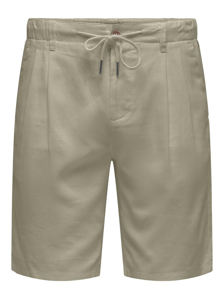 

Шорты чинос Only & Sons Regular Pleat-Front Pants LEO, темно-бежевый