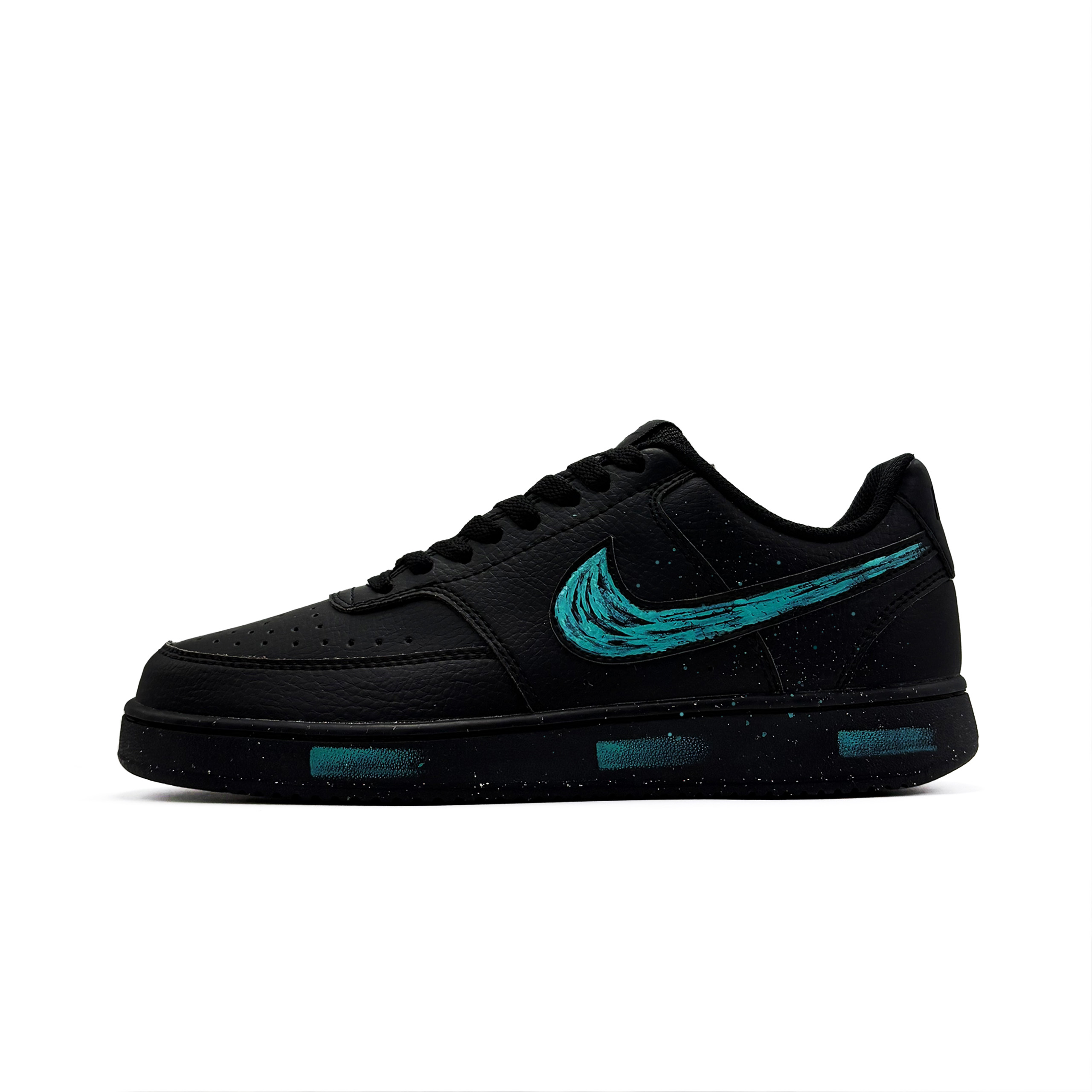 

Nike Кроссовки для скейтбординга Court Vision Ink Shadow Jadeite Low top, унисекс, черный