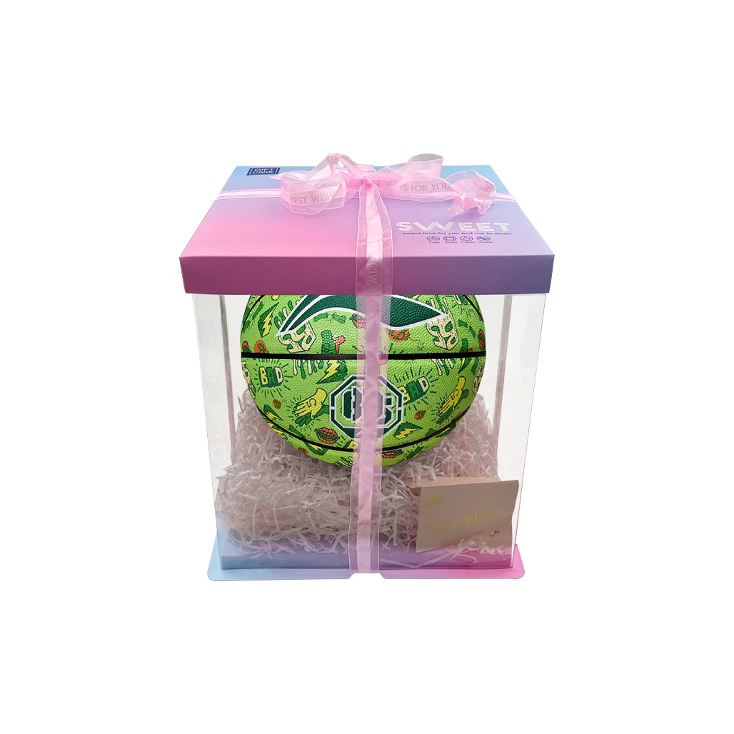 

LINING Баскетбольный мяч PU зеленый размер 7 тренировочный унисекс