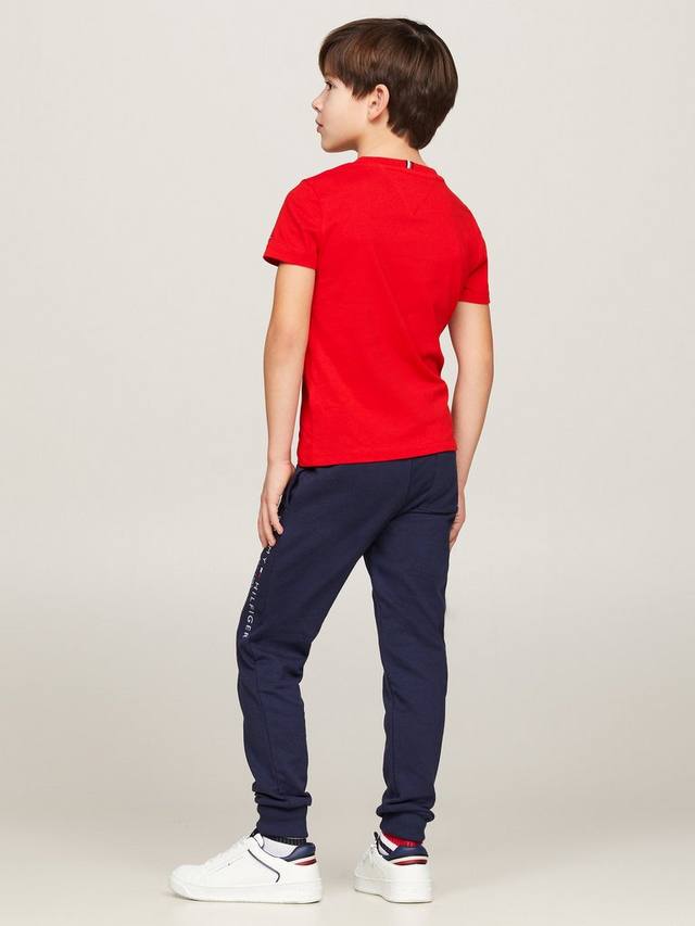 Детская футболка Essential с логотипом из органического хлопка Tommy Hilfiger, Deep Crimson Red — фото 2