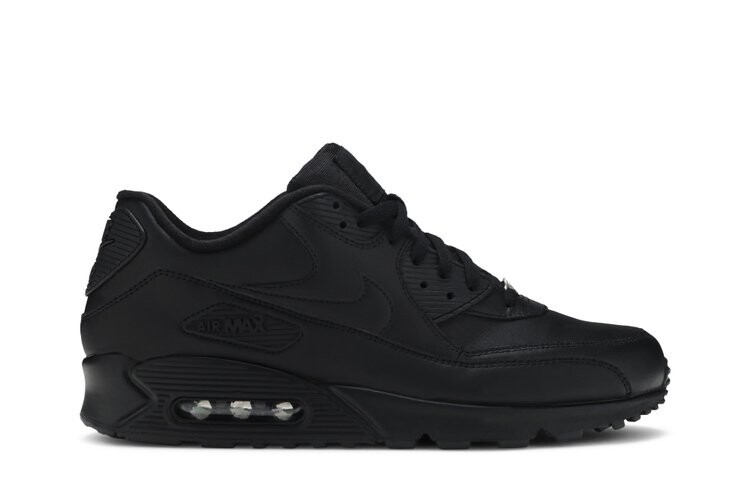

Кроссовки Nike Air Max 90 Leather 'Black', черный