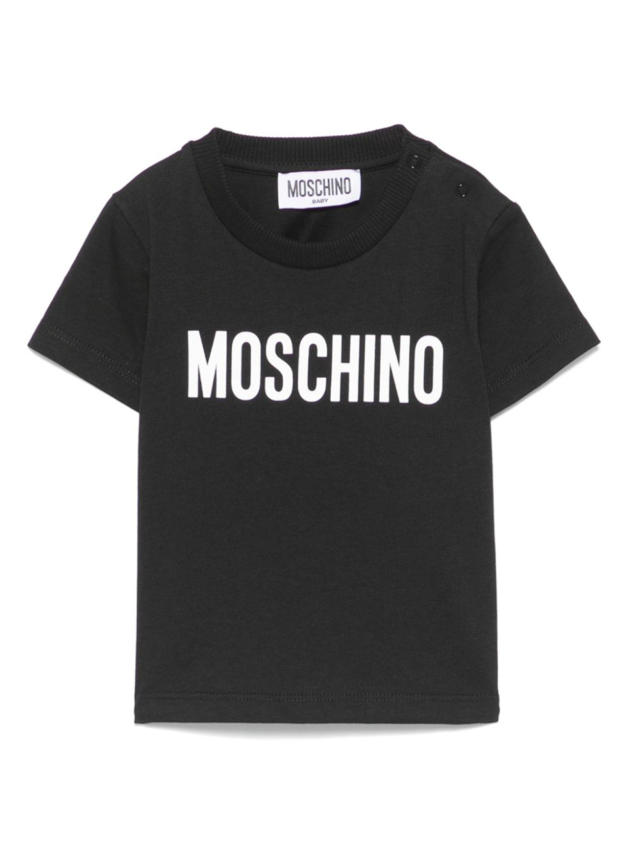 

Moschino Kids футболка с логотипом, черный