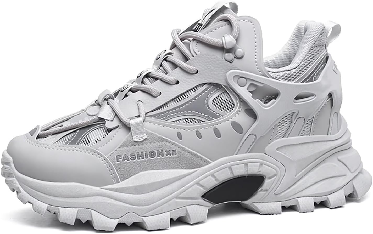 

Мужские модные кроссовки TERBOFIN, массивная подошва, повседневные прогулочные, сетчатые дышащие спортивные кроссовки для тренировок и активного отдыха, большие размеры, серый