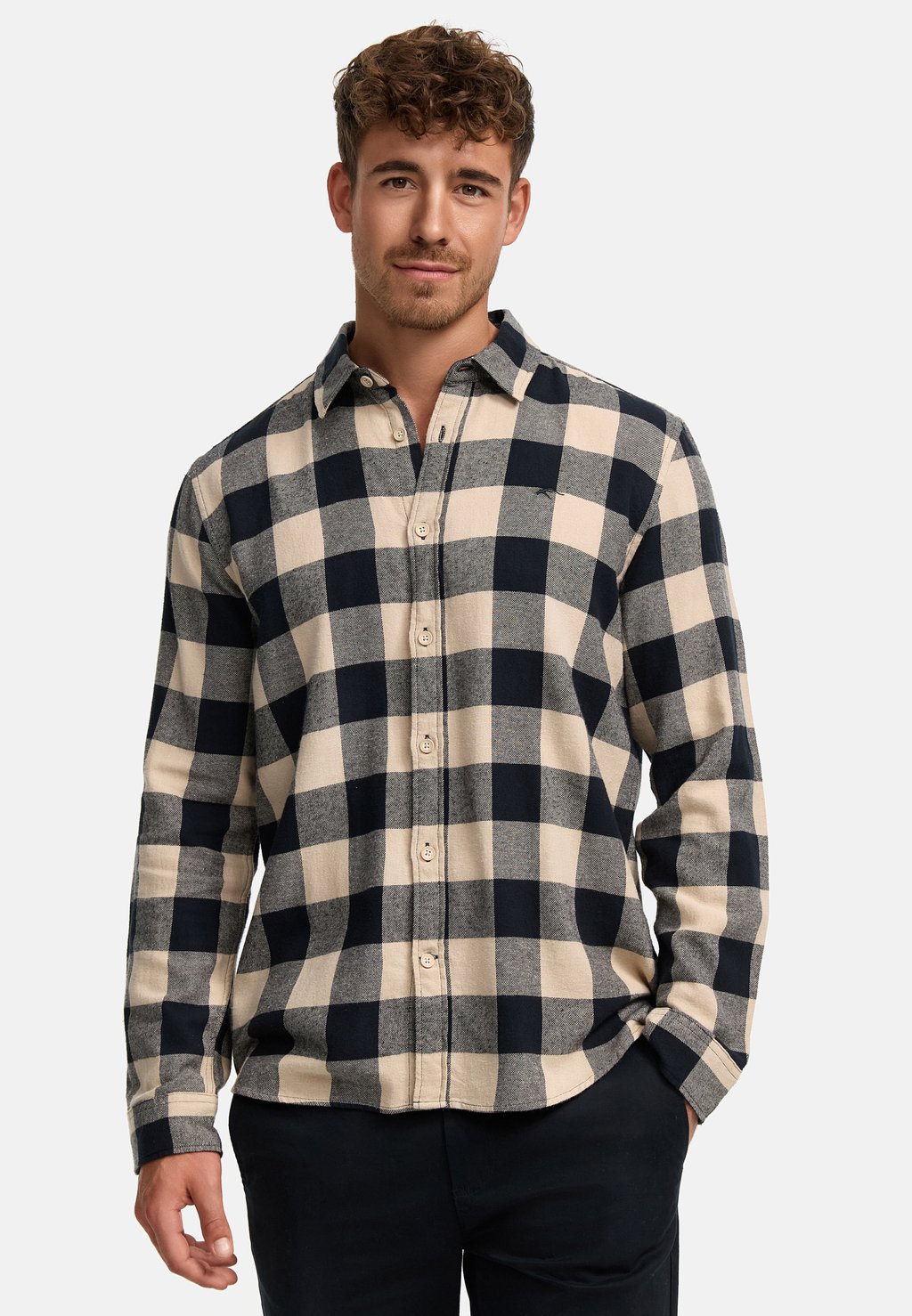 

Рубашка LANGARM INDICODE JEANS, коричневый