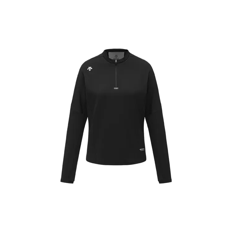 

Женская RUNNING серия вязаный топ DESCENTE, черный