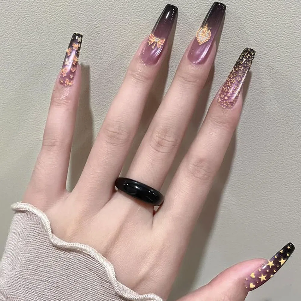 Набор трафаретов для стемпинга «French Tip» от PH PandaHall Ph Pandahall — фото 4