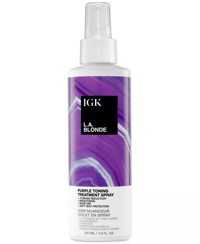 Л . Тонизирующий спрей для блондинок фиолетового цвета Igk Hair — фото 4