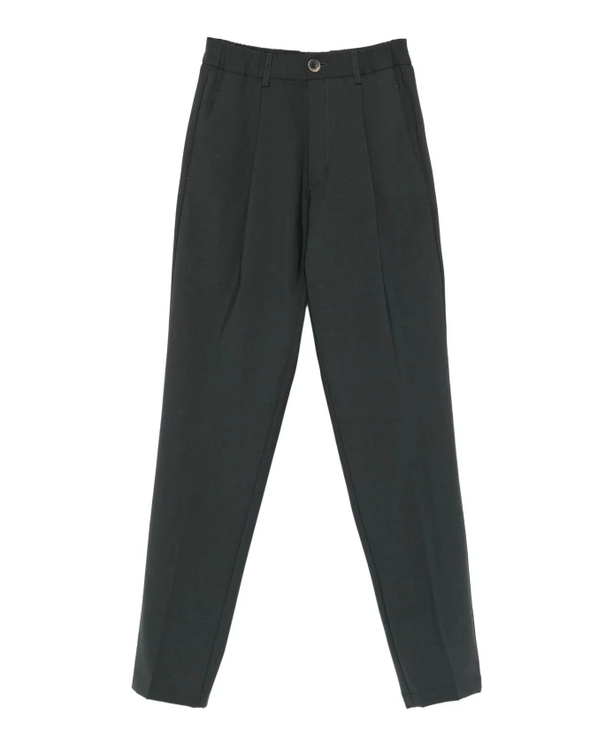 

Серые плиссированные брюки Herno, серый