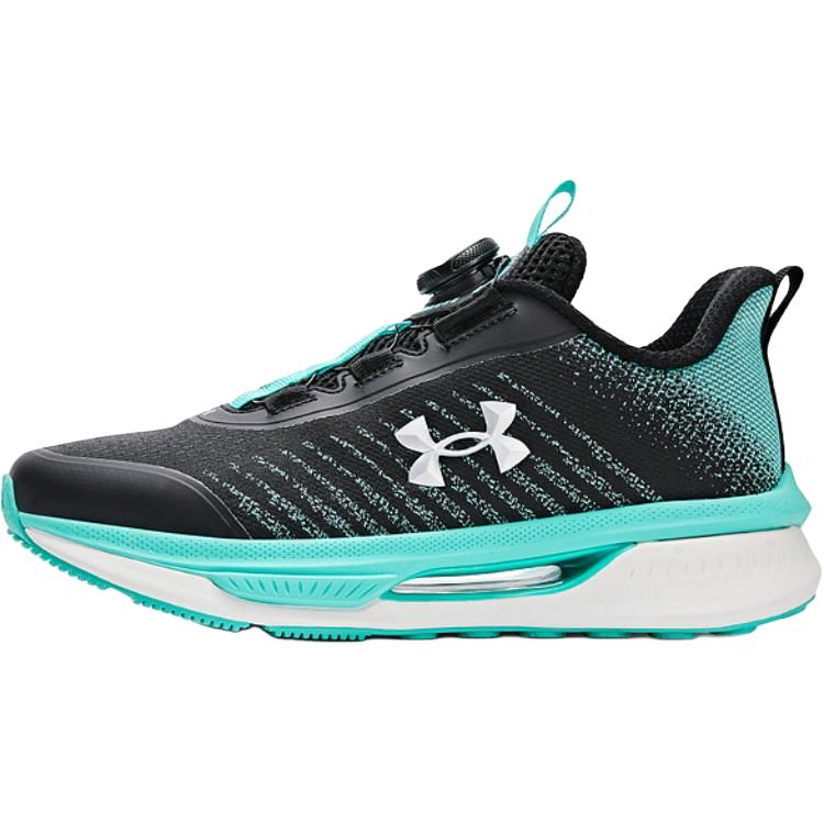 

Under Armour Низкие детские кроссовки для бега, черные и зеленые, для подростков
