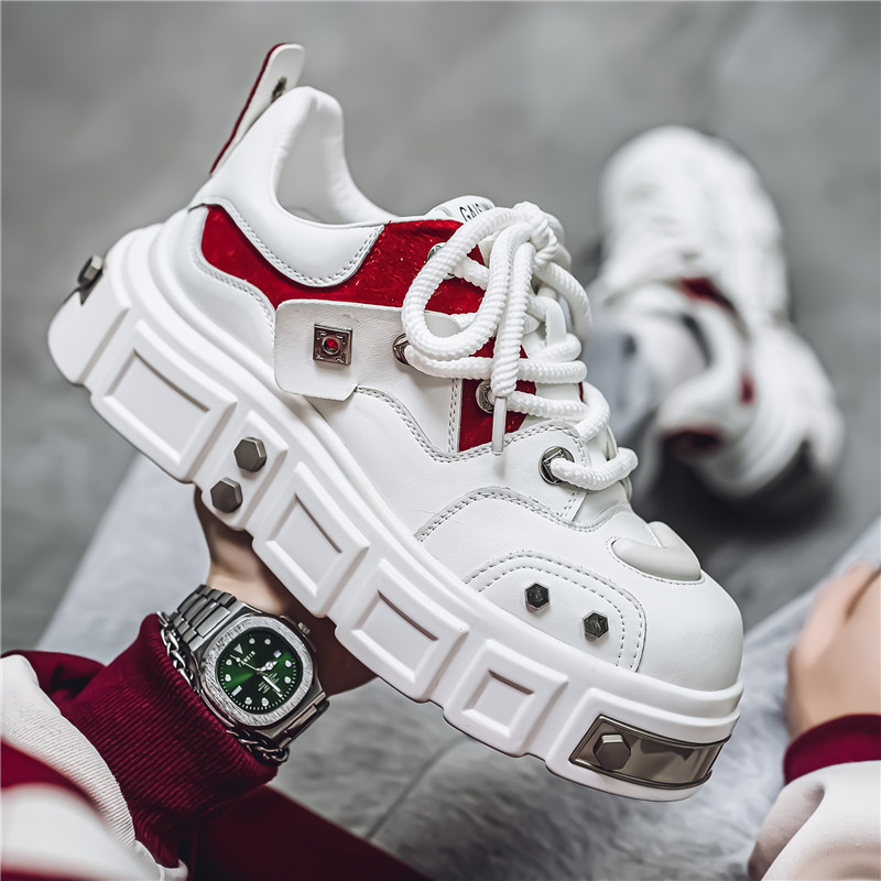 Bull Thunder Износостойкие повседневные низкие туфли для мужчин с эффектом увеличения роста - черные, цвет Black — фото 4