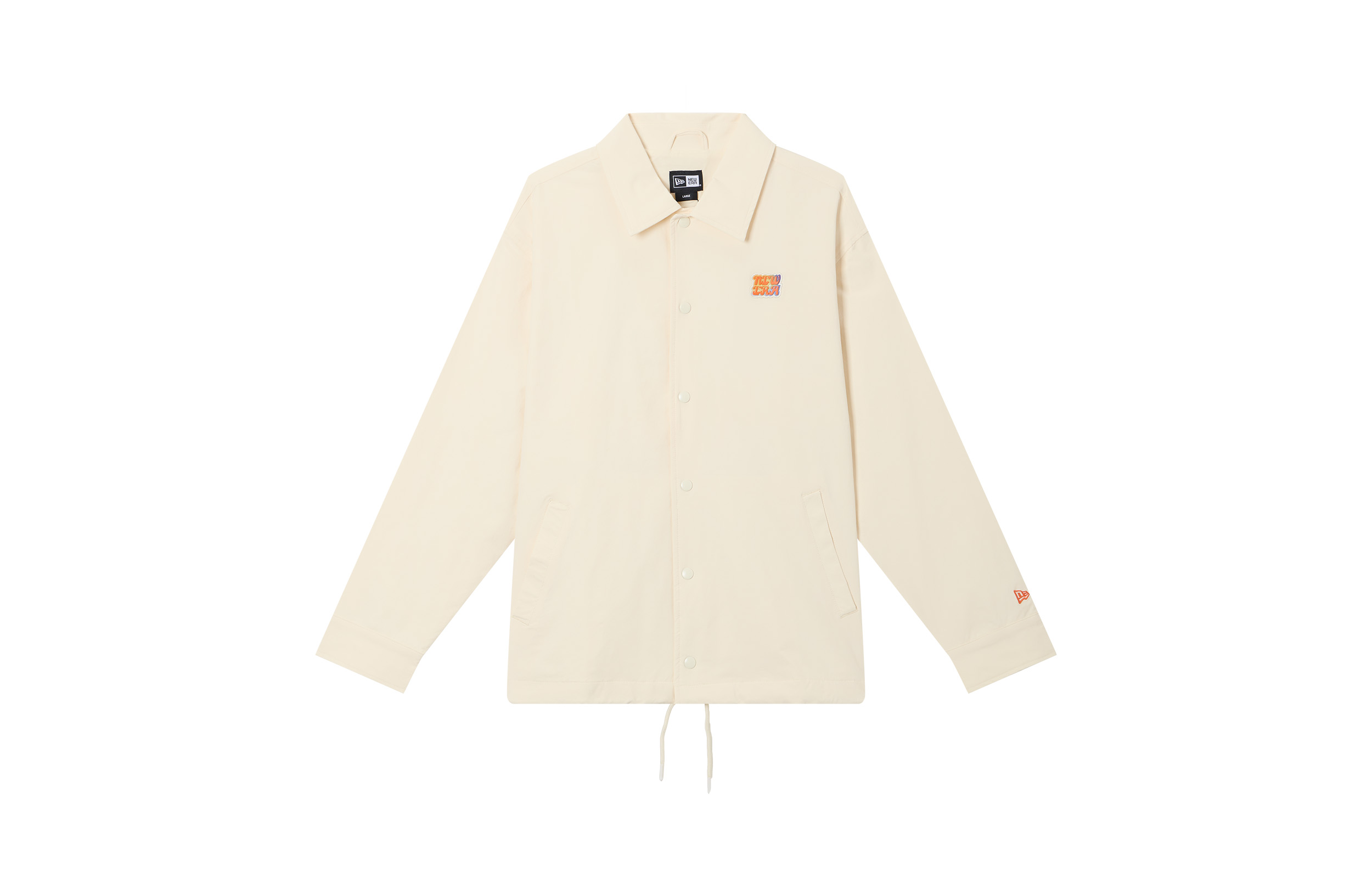 

New Era Куртка унисекс, цвет экрю, с лацканами, средней толщины, другие