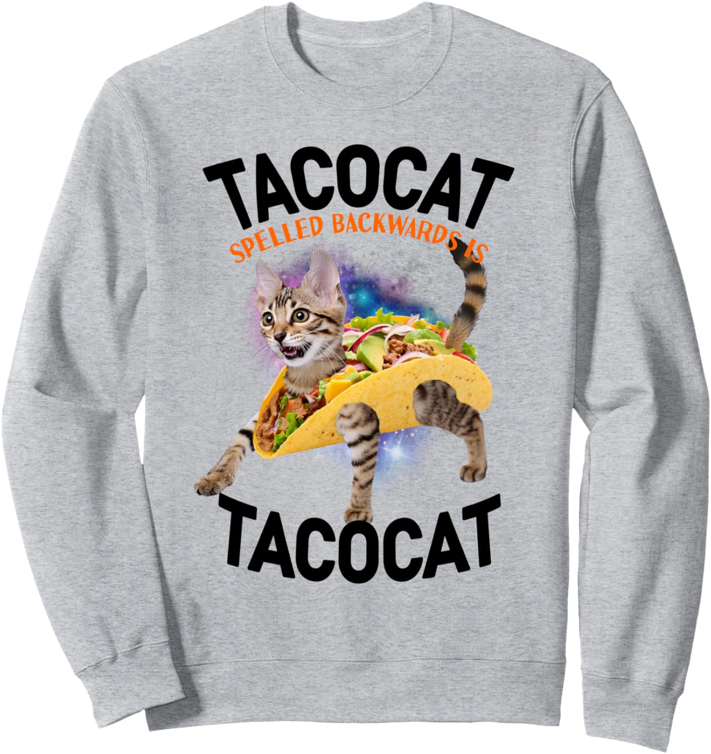 

Толстовка с надписью Tacocat наоборот, толстовка для любителей тако с котом на Синко де Майо Mexico Cinco Mayo Tacocat Spelled Backwards Shirts, серый