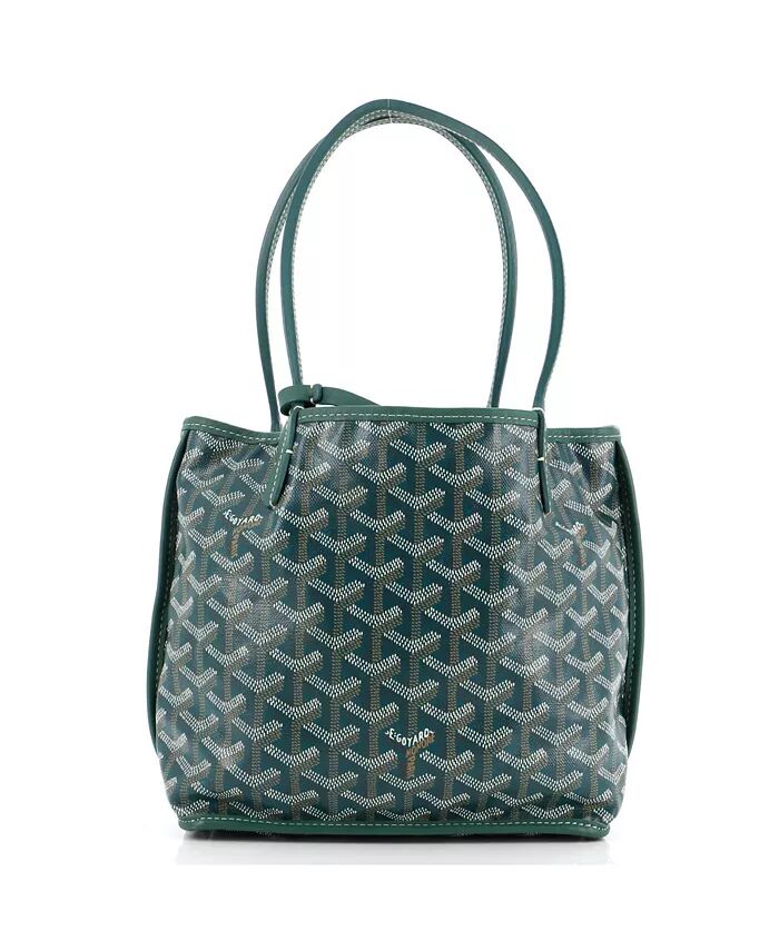 

Мини-сумка Anjou Reversible Tote из парусины с покрытием Pre-Owned Goyard, зеленый