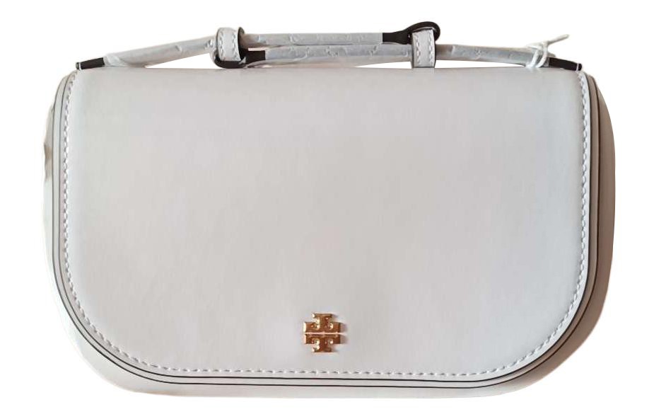 

TORY BURCH Эмерсон Гладкая кожаная сумка через плечо женская светочувствительная белая