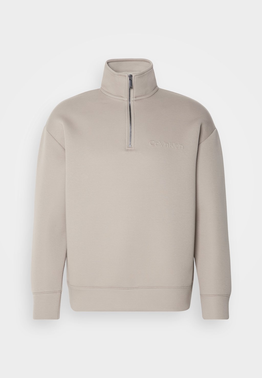 

Толстовка SPACER EMBOSSED LOGO Q ZIP Calvin Klein, бежевый