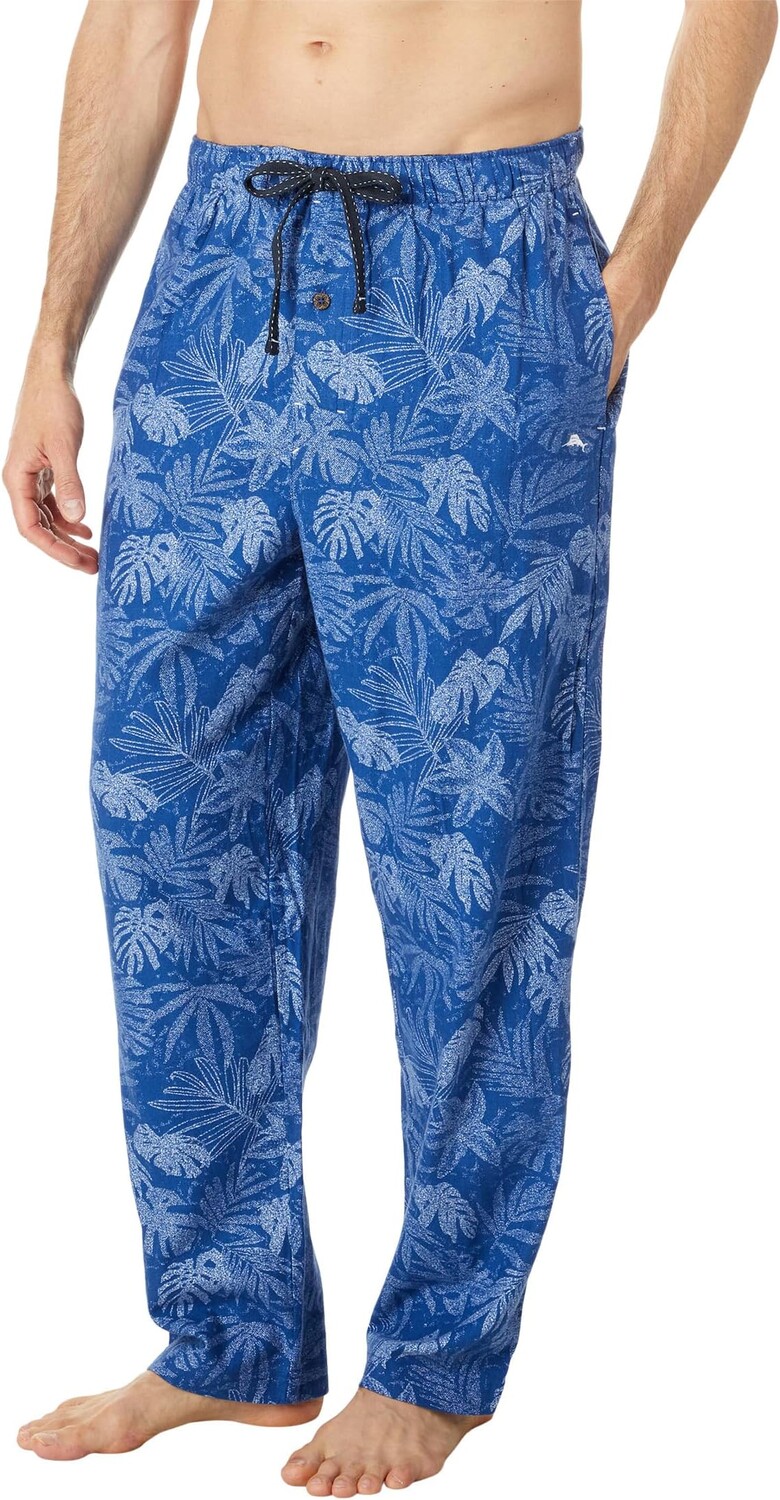 

Фланелевые пижамные брюки Tommy Bahama, цвет Textured Leaves
