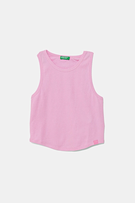 

Детский хлопковый топ United Colors Of Benetton, розовый