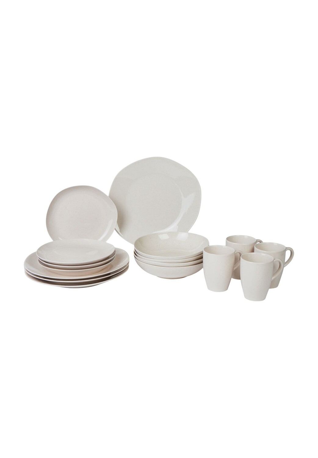 

Комбинированный сервиз Сохо, 16 шт Galeria Home, cream