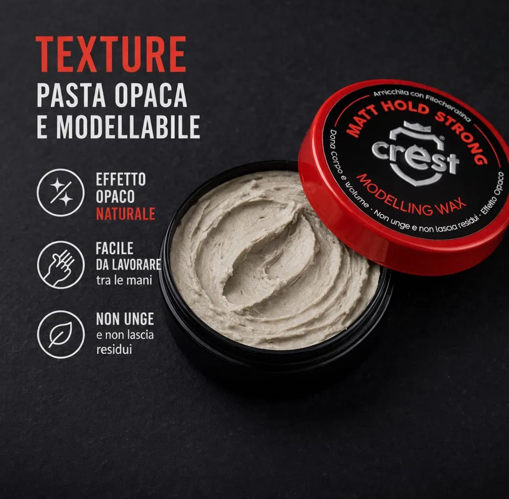 Матовая восковая паста для волос «Matt Hair Wax» от Crest Crest — фото 4