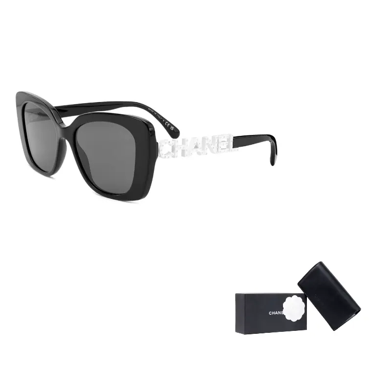 

CHANEL Солнцезащитные очки Butterfly женские черные, Black, Europe Version CH5422B