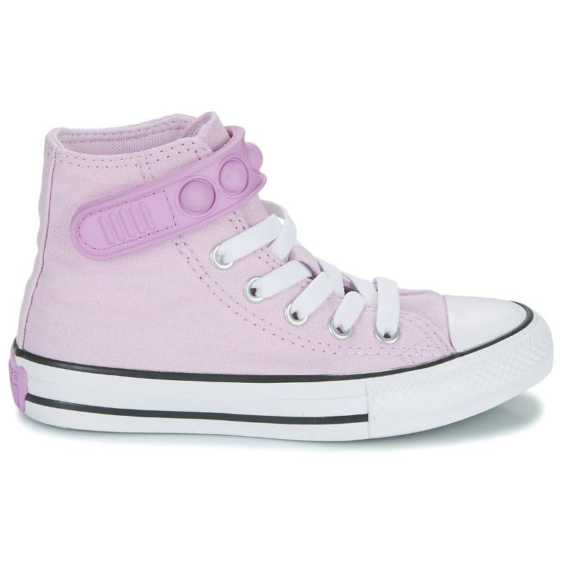 Chuck Taylor All Star Высокие Детские Кроссовки из Холста Розовые Converse, Звезды Сиреневые — фото 2