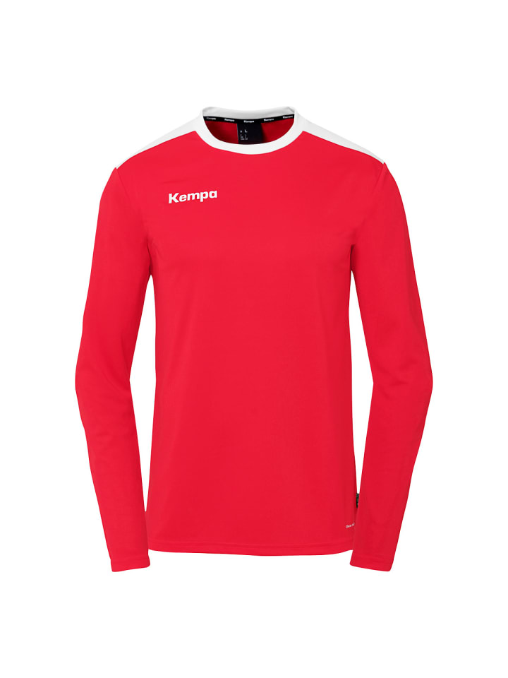 

Рубашка с длинными рукавами Emotion 27 в красно-белом цвете Kempa