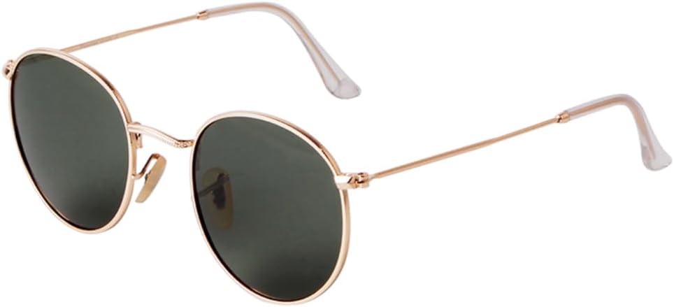 

Солнцезащитные очки с защитой UV400 | Круглая оправа, металлическая рама, плоские линзы | Для женщин и мужчин, для занятий спортом на открытом воздухе и вождения DSVIGF, 02