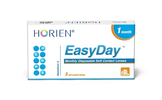 

Месячные линзы -3,75 кривизна 8,6, 3 шт. Horien, Easy Day, бесцветный