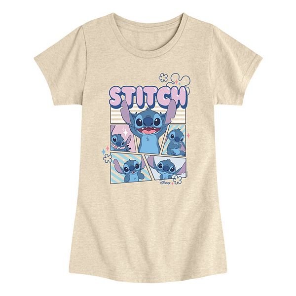 

Футболка с принтом Lilo & Stitch для девочек 7-16 лет Disney, Beige