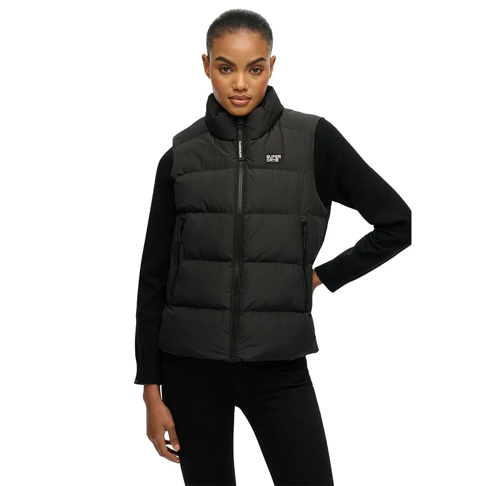 Пуховый жилет Superdry Sports, черный — фото 4