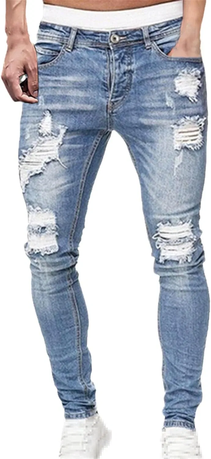 Джинсы, мужские, Slim Fit, Light Blue — фото 2