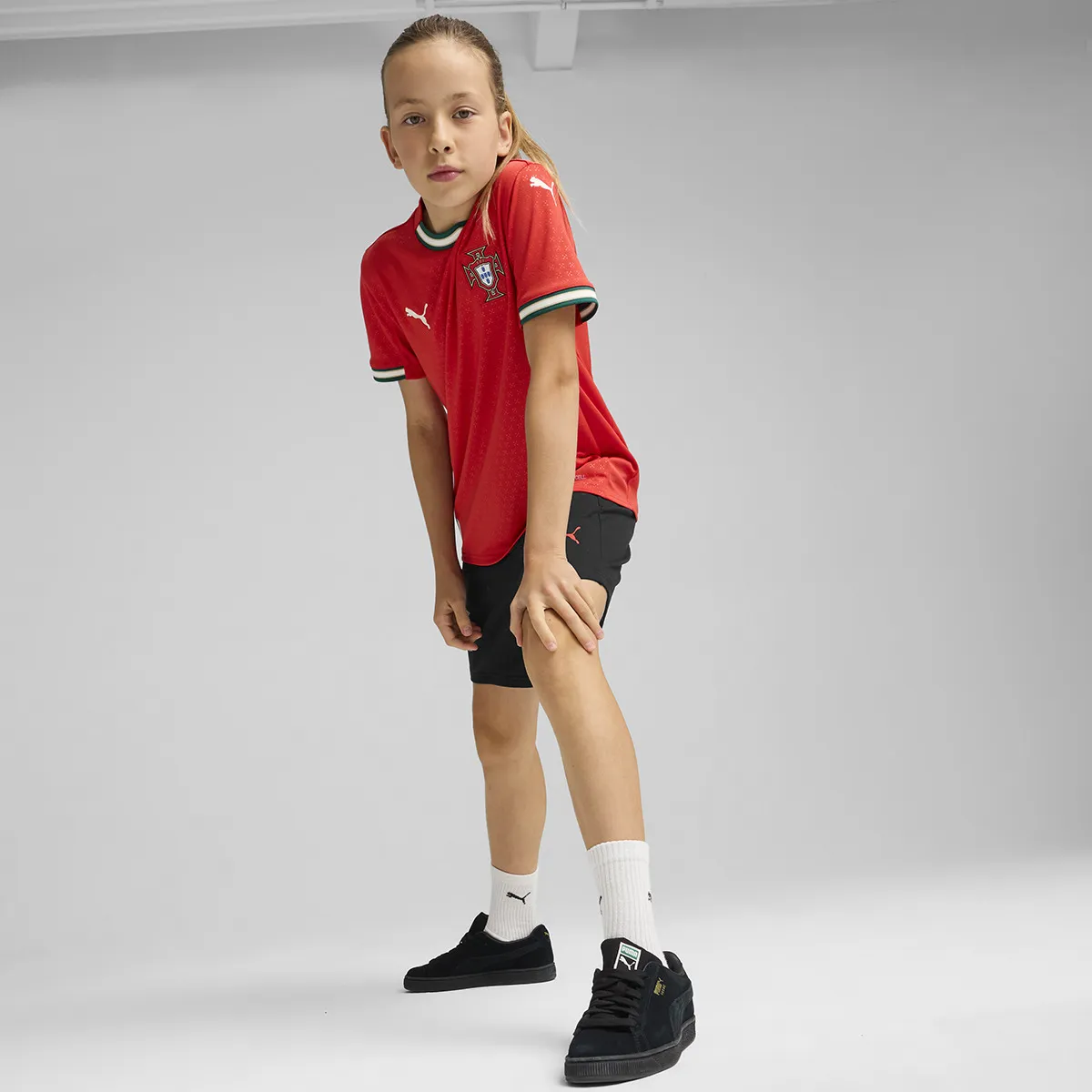 Детская футболка 1-й сборной Португалии FPF Puma, красный — фото 4