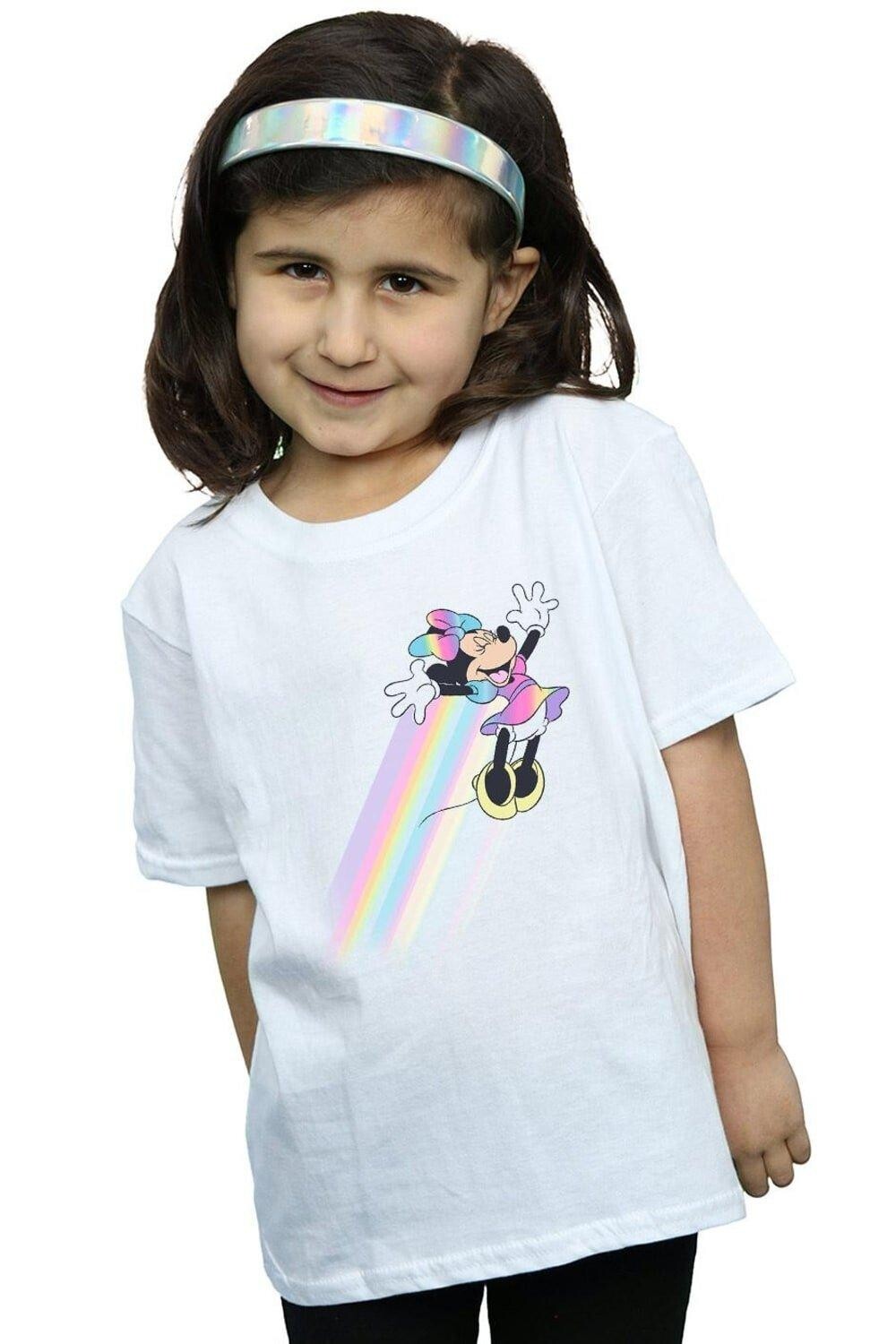 

Хлопковая футболка с Минни Маус Whoosh Disney, белый