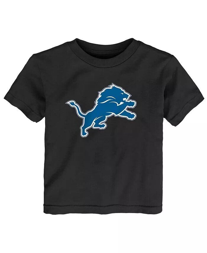 

Черная футболка с логотипом Detroit Lions Primary для маленьких мальчиков и девочек Outerstuff, черный