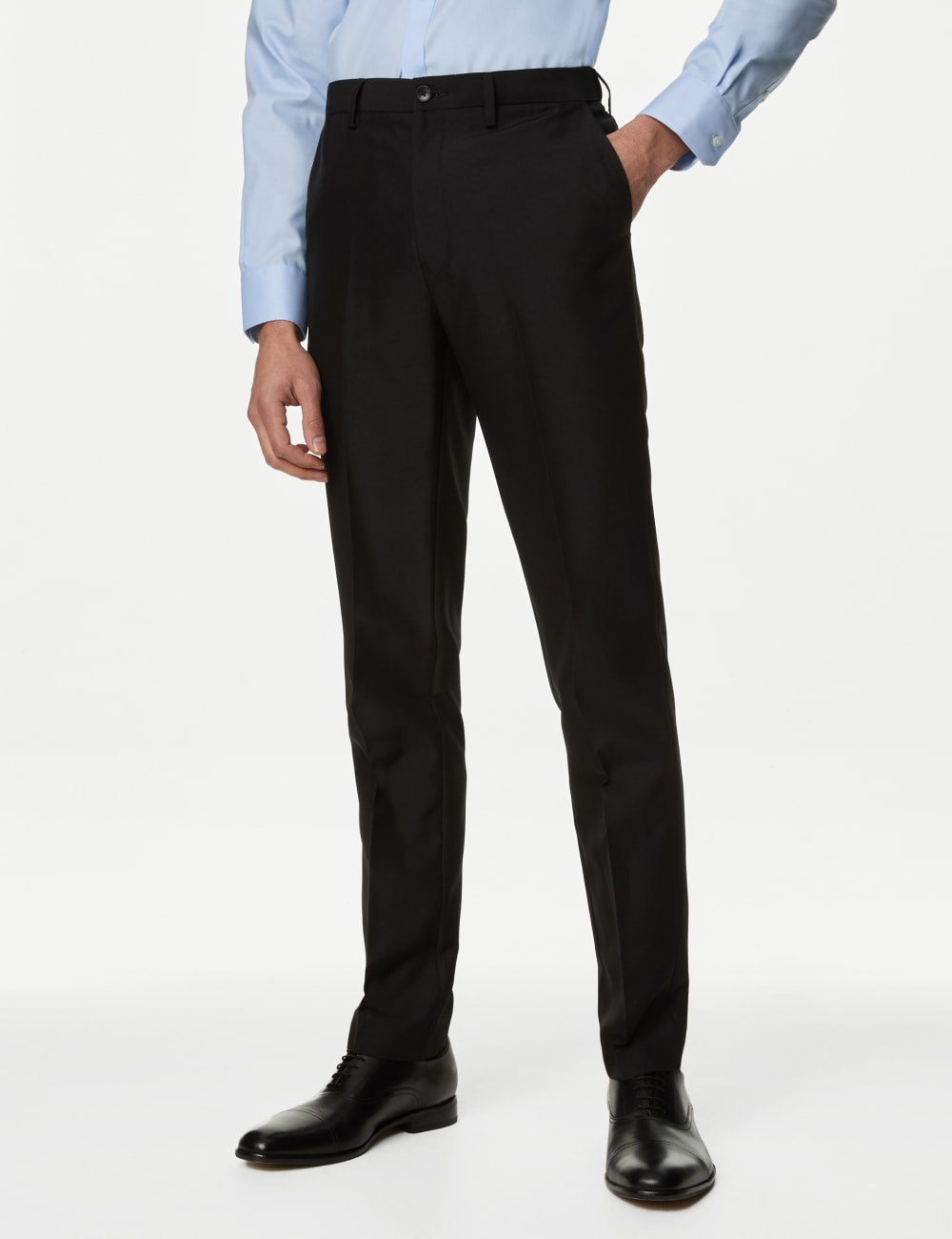 

Узкие брюки с активной талией Marks & Spencer, черный