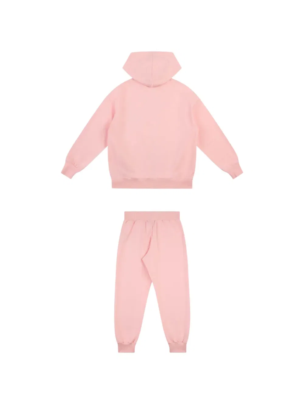 Спортивный костюм с капюшоном и графическим принтом Moschino Kids, розовый — фото 2