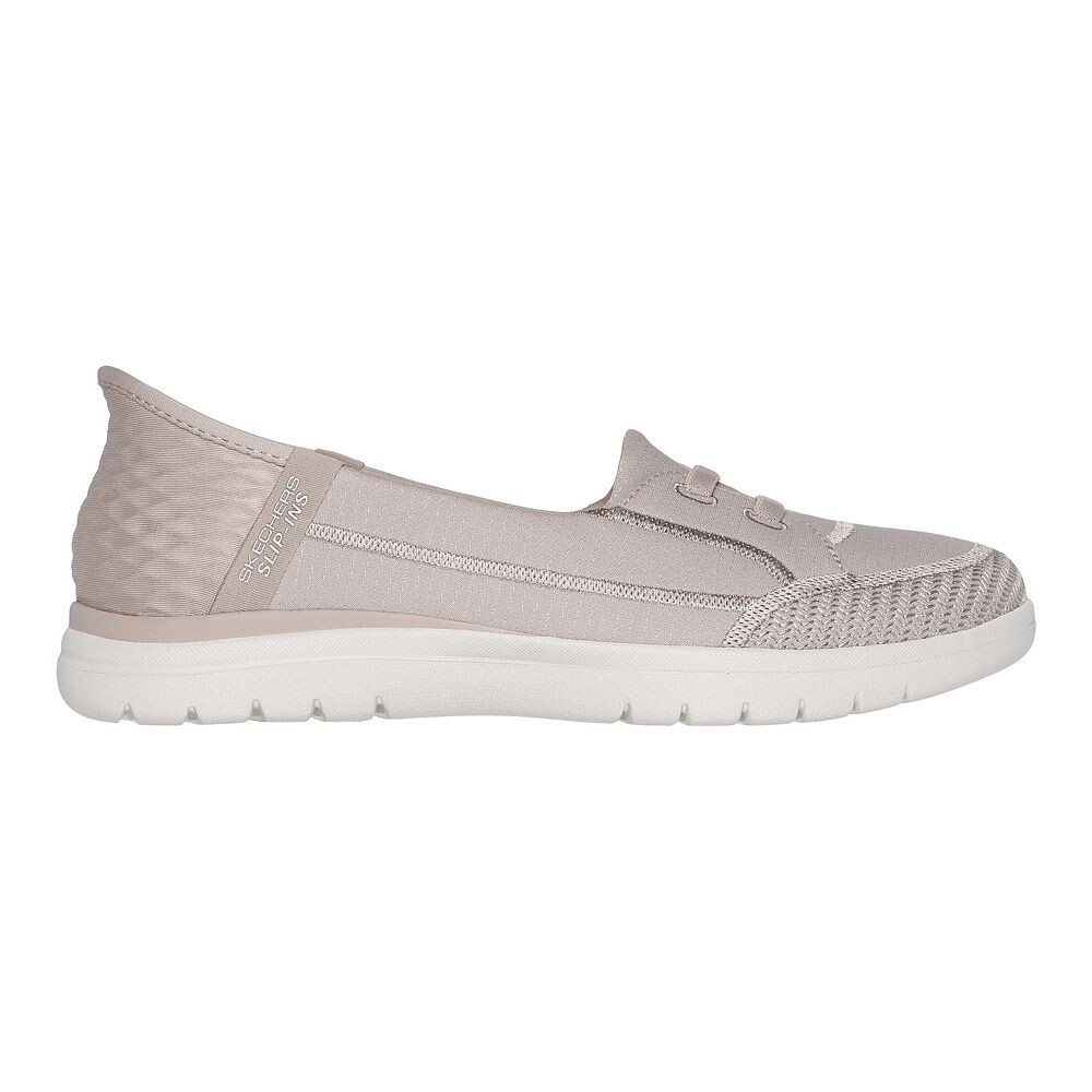 Женская обувь Skechers Hands Free Slipins On-the-GO Flex Top Notch, темно-синий — фото 2