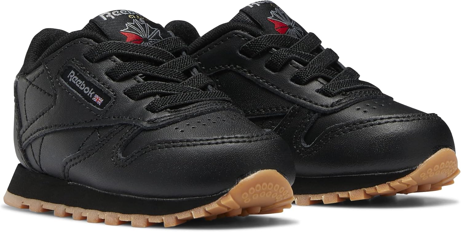 Кроссовки Reebok Classic Leather для детей и подростков, черный — фото 2