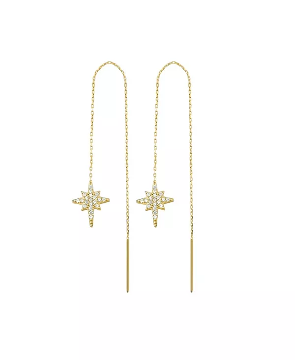 

Серьги-Подвески Northernstar Starbust из стерлингового серебра Spero London, gold