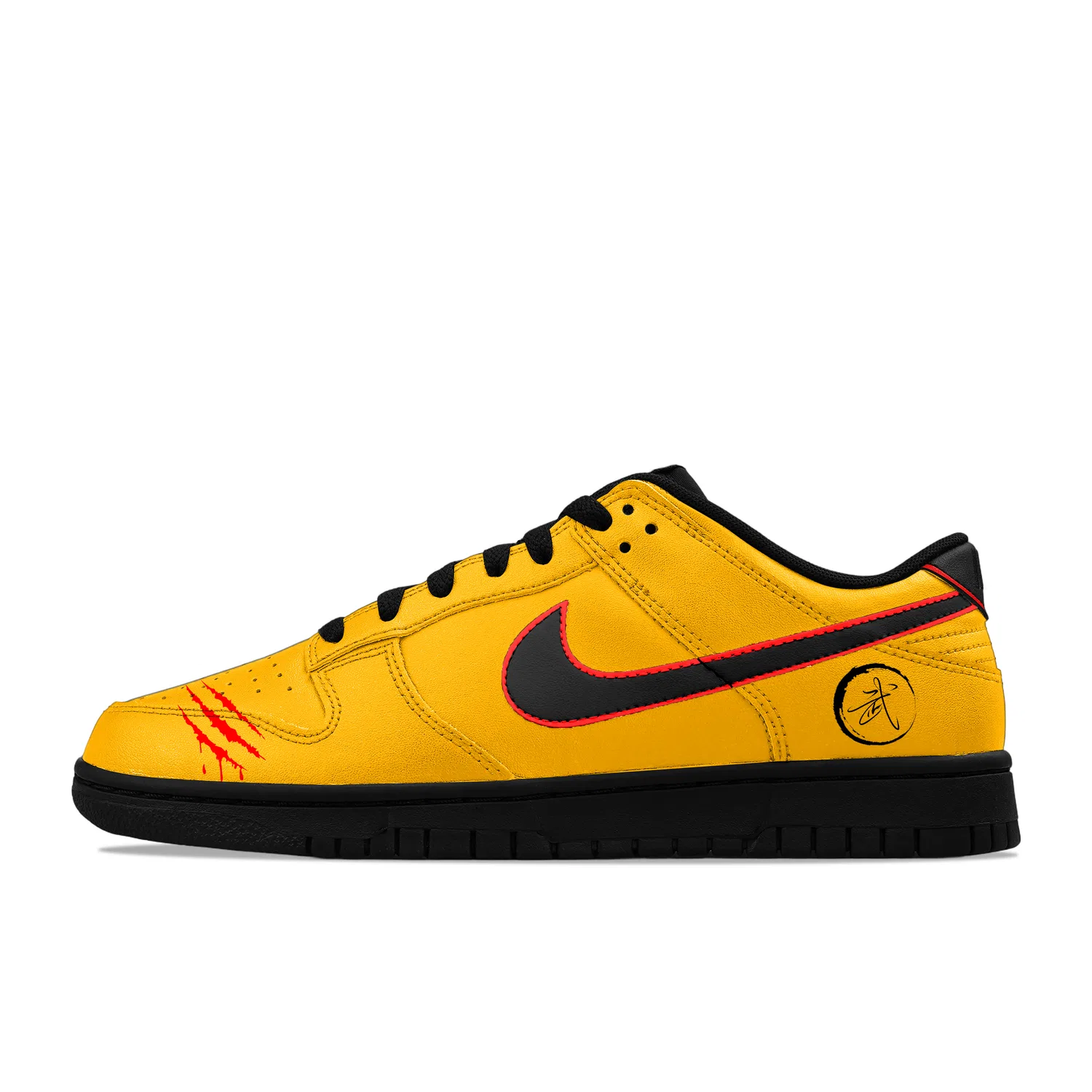 Кроссовки Nike Dunk Low желтые — фото 3