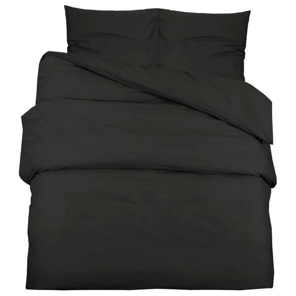 

Комплект постельного белья vidaXL Set 3016894-15 (3 шт), 260x1x240 см, черный