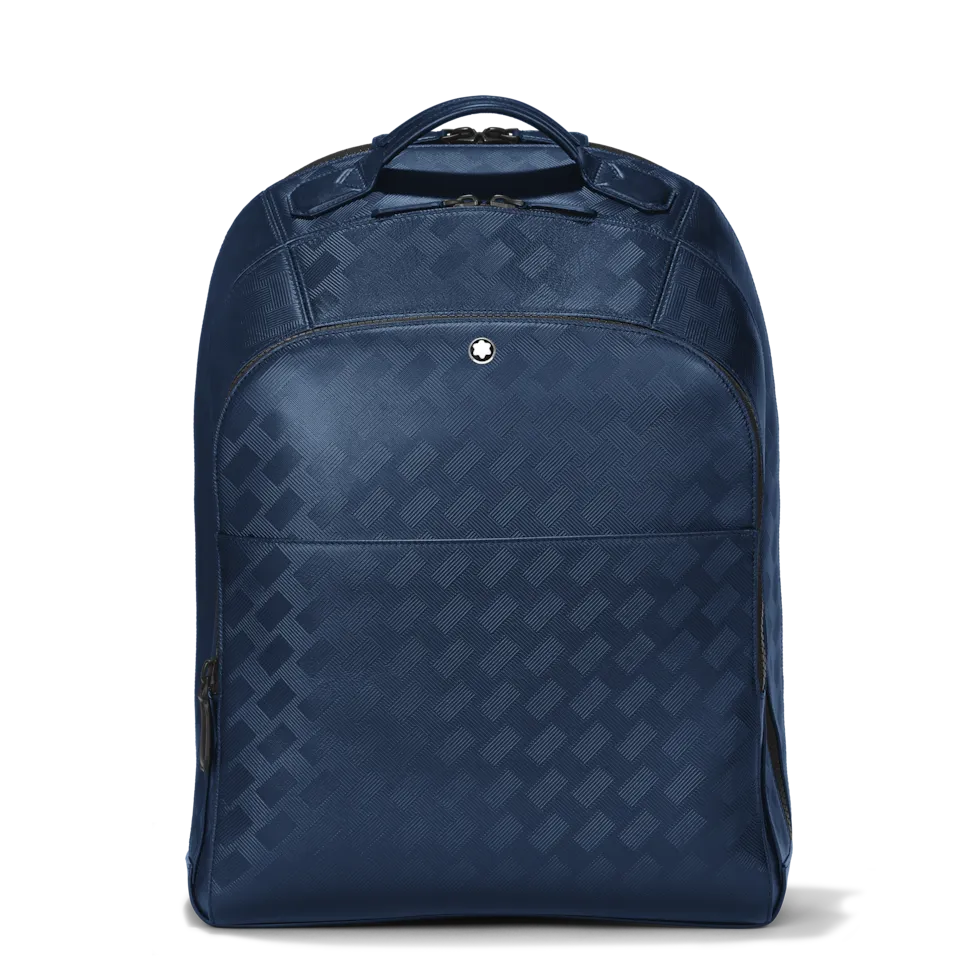 

Синий кожаный рюкзак унисекс Montblanc, синий