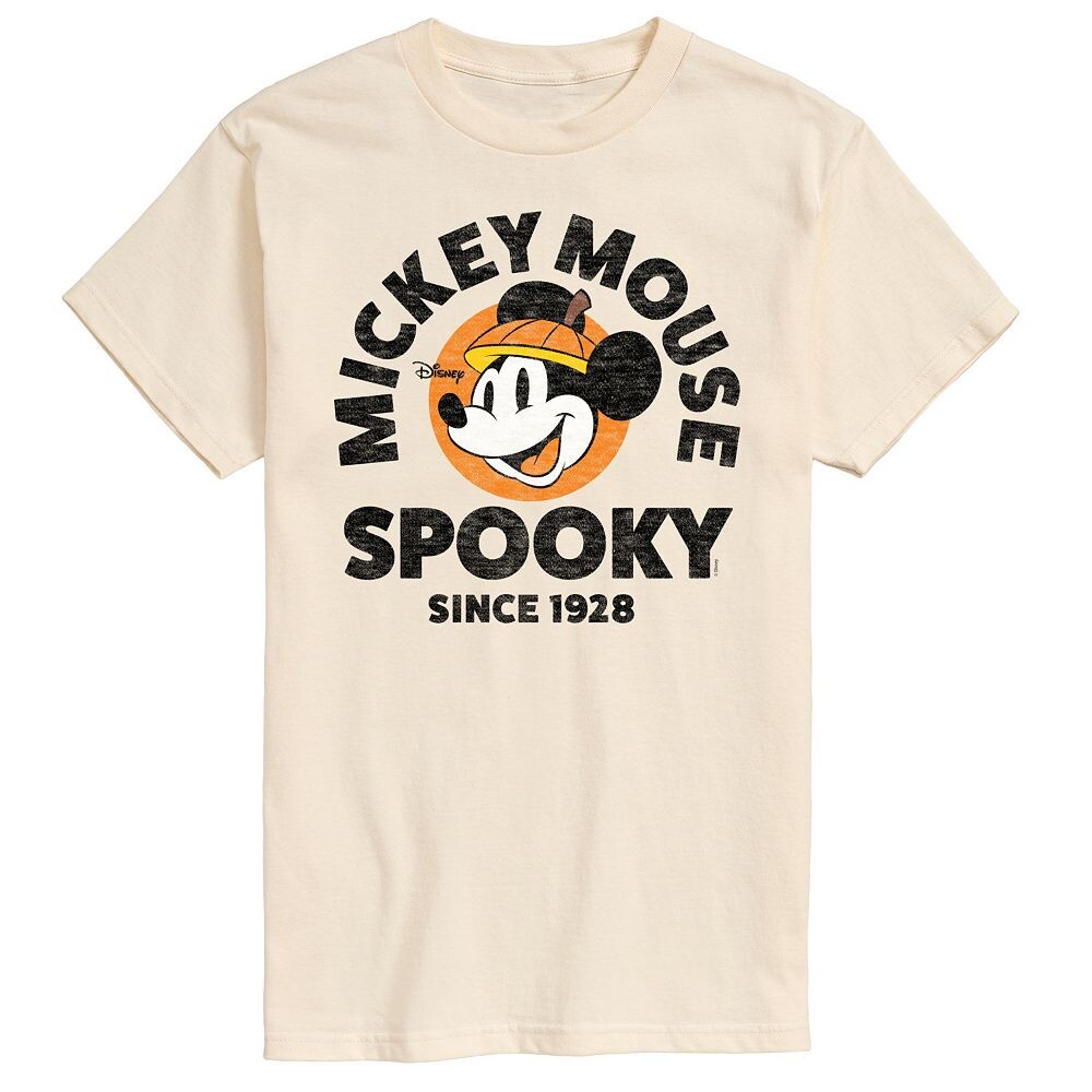 

Мужская футболка с изображением Микки Мауса Disney's Spooky с 1928 года, бежевый
