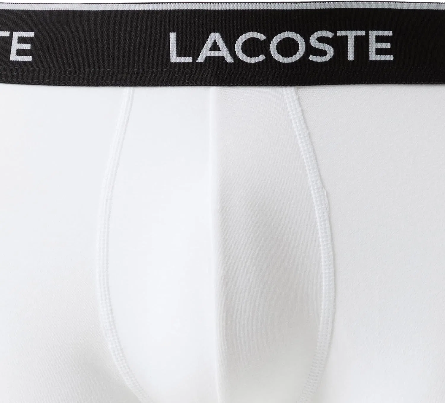 Боксеры 3 шт. Lacoste, Black/White/Lead Grey — фото 2