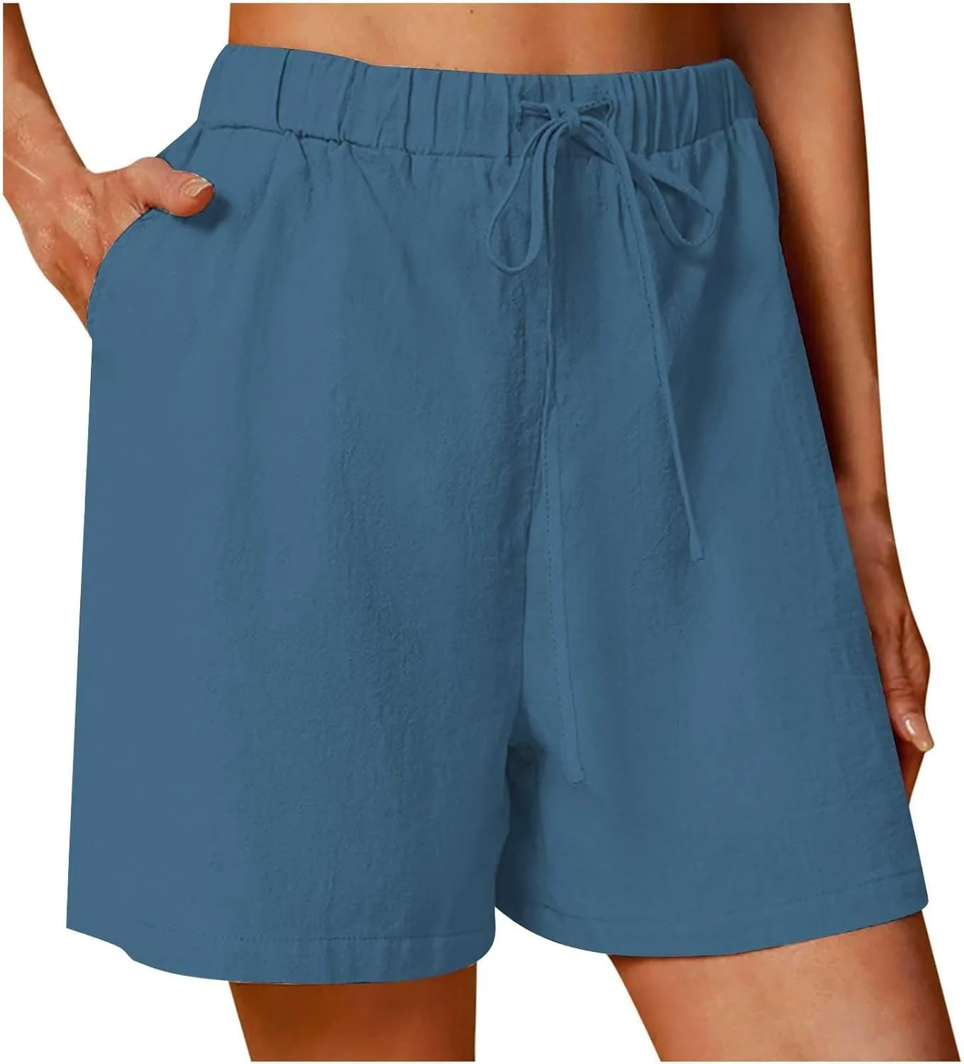

Женские летние шорты Casual Cotton Linen с эластичным поясом Smxrfitk