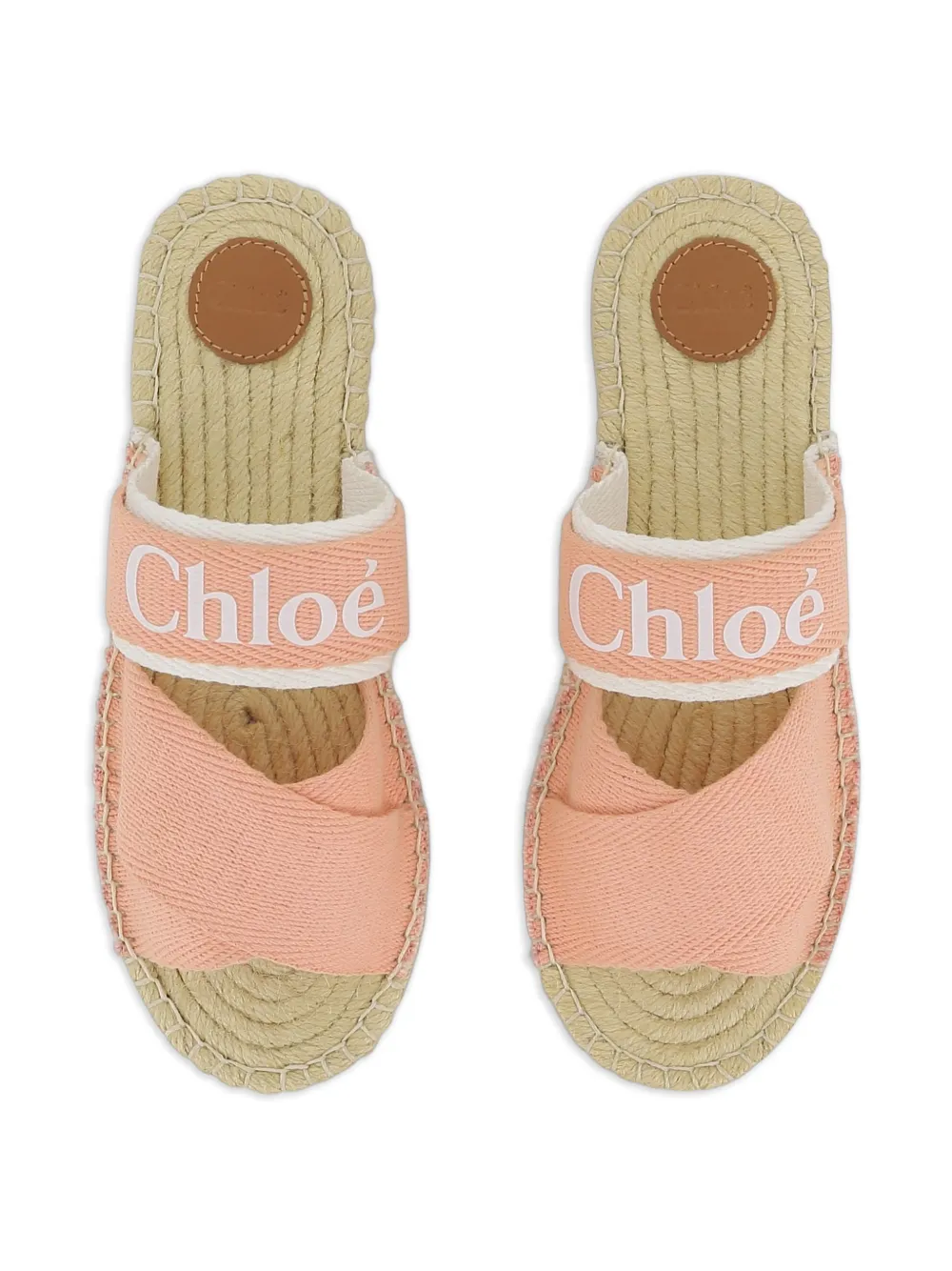 Сандалии с логотипом Chloé Kids, розовый — фото 3