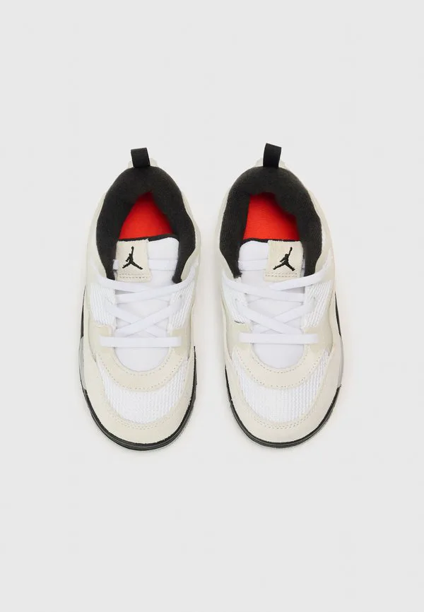 Кроссовки jordan 4 унисекс Jordan, White/Black/Light Smoke Grey — фото 4