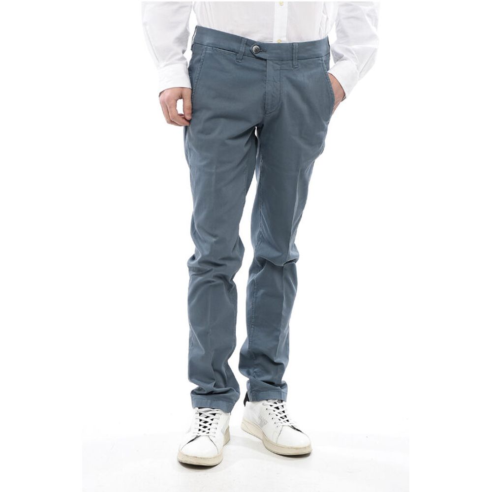 

Штаны ID из хлопчатобумажной ткани Hopsack Corneliani, Light Blue