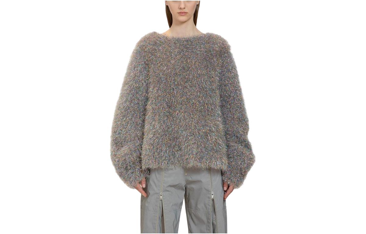 

Джемпер из смесовой люрексовой ткани с ворсованной поверхностью JIL SANDER, Многоцветный