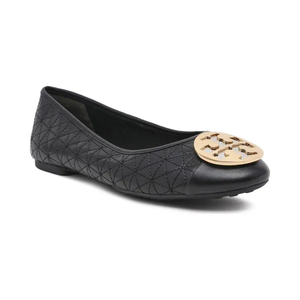 

Кожаные балетки Claire Tory Burch, черный